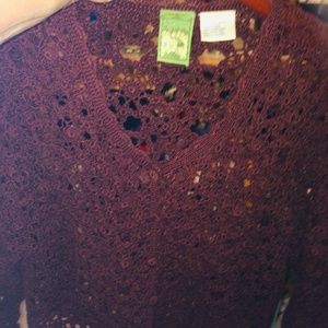 SOLD Vintage cotton crochet cardigan Ladies size M